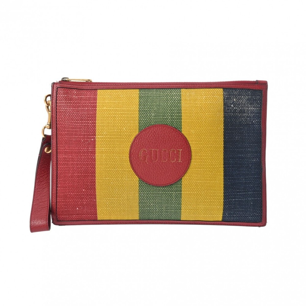 Gucci Baiadera Clutch Bag Rasta Canvas